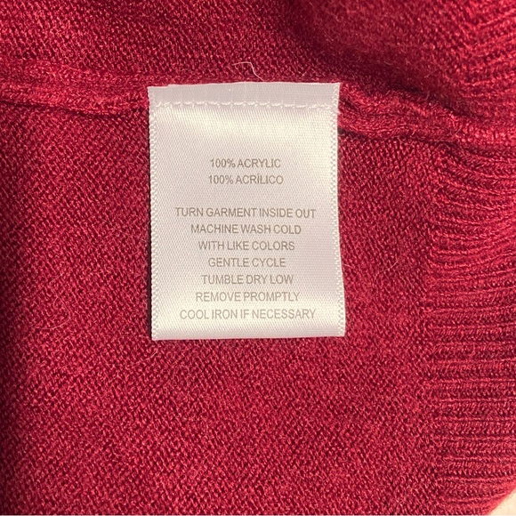 Sag Harbor Oxblood Warm Sweater Size 1X New With Tag! - Picture 6 of 14